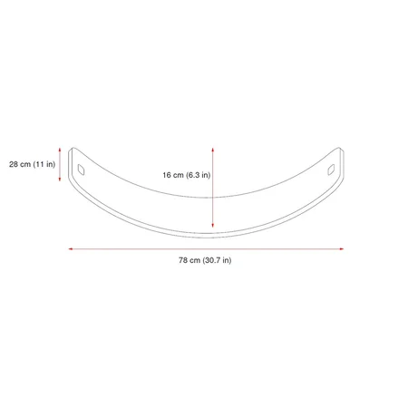 CurveLab Balance Board mit Filz, Major Arc - dunkelblau