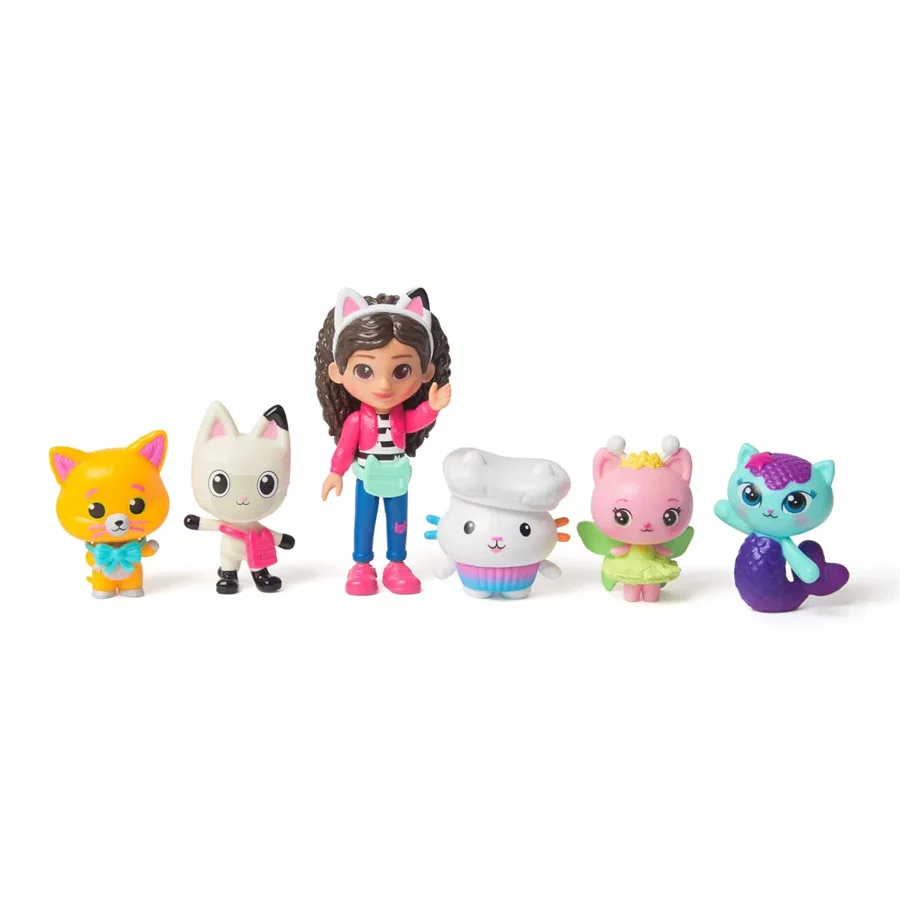 Gabby's Dollhouse, Big Cat-Venture 6er-Pack Figuren