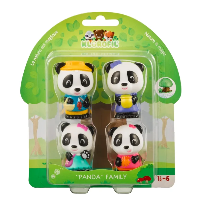 Panda Family "Pandafamilie" - Set mit 4 Figuren