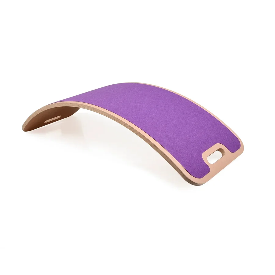 CurveLab balancebræt med filt, Perfect Arc - lilla