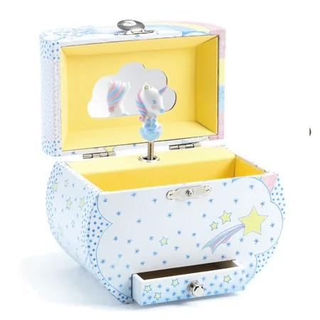 Djeco Schmuckkästchen mit Musik, Einhorn