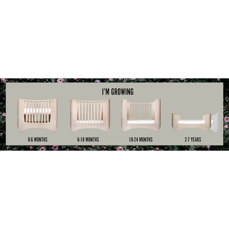 Leander Classic baby- og juniorseng, whitewash