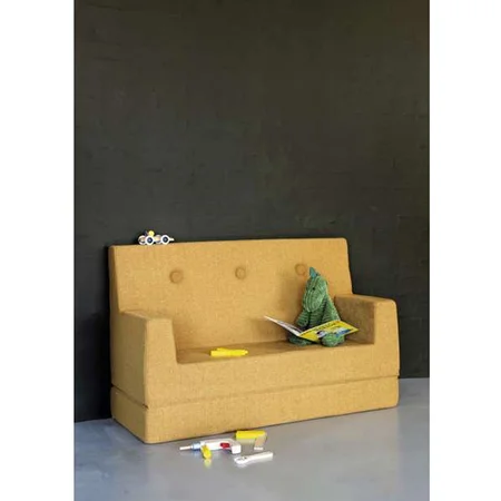 KK Kindersofa soft, senfgelb, byKlipKlap