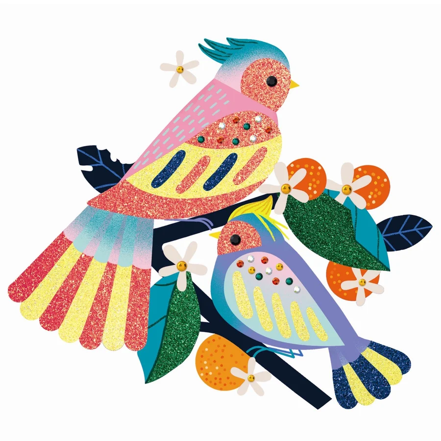 Djeco kreativ æske, Glitterkort - Paradis