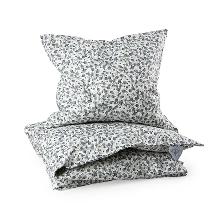 Sebra baby sengetøj, blue olive