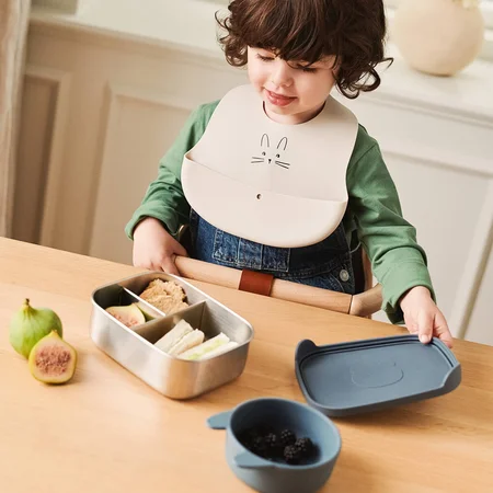 Liewood Arthur Brotdose, Mr Bear Whale Blue 