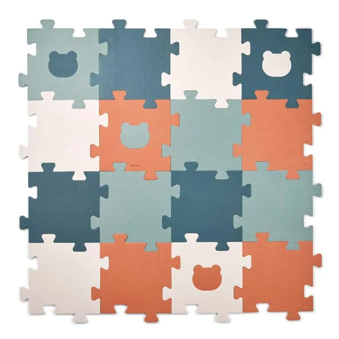 Liewood skum legegulv, Whale Blue Multi mix