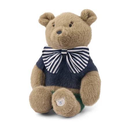 Liewood Hubert Bär Celebration Kuscheltier, Dune/Blue Stripe Mix