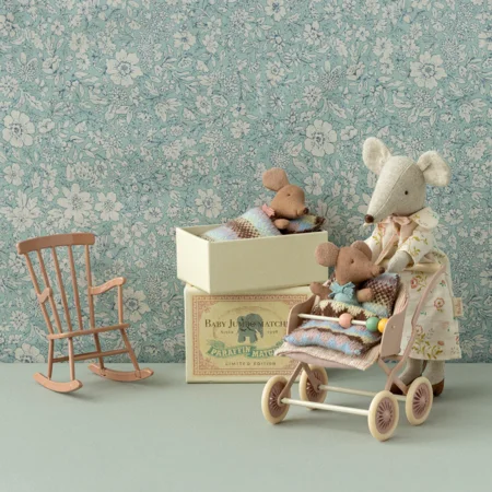 Sleepy Wakey Baby Maus in Streichholzschachtel , rose, Maileg