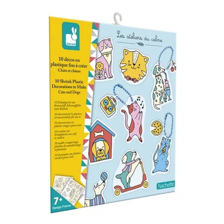 Janod Schrumpffolien-Set, Katzen und Hunde