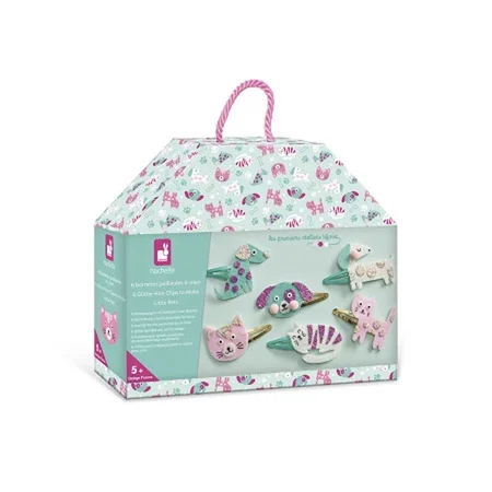 Janod Glitter Haarspangen, Little Pets