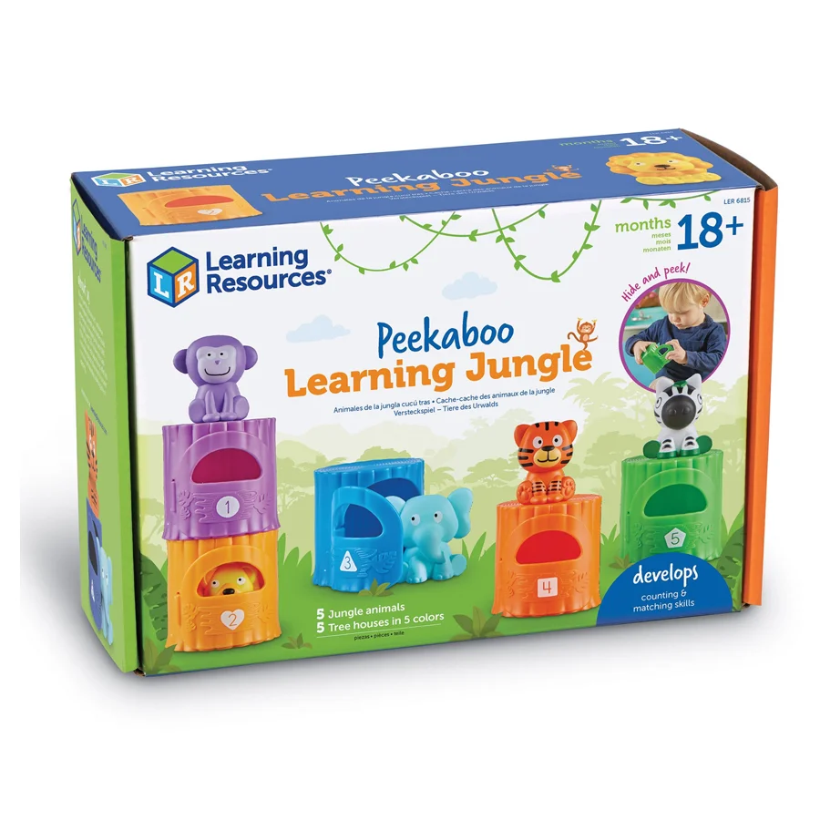 Learning Resources, Zahlen und Farben lernen - Dschungeltiere Activity Set