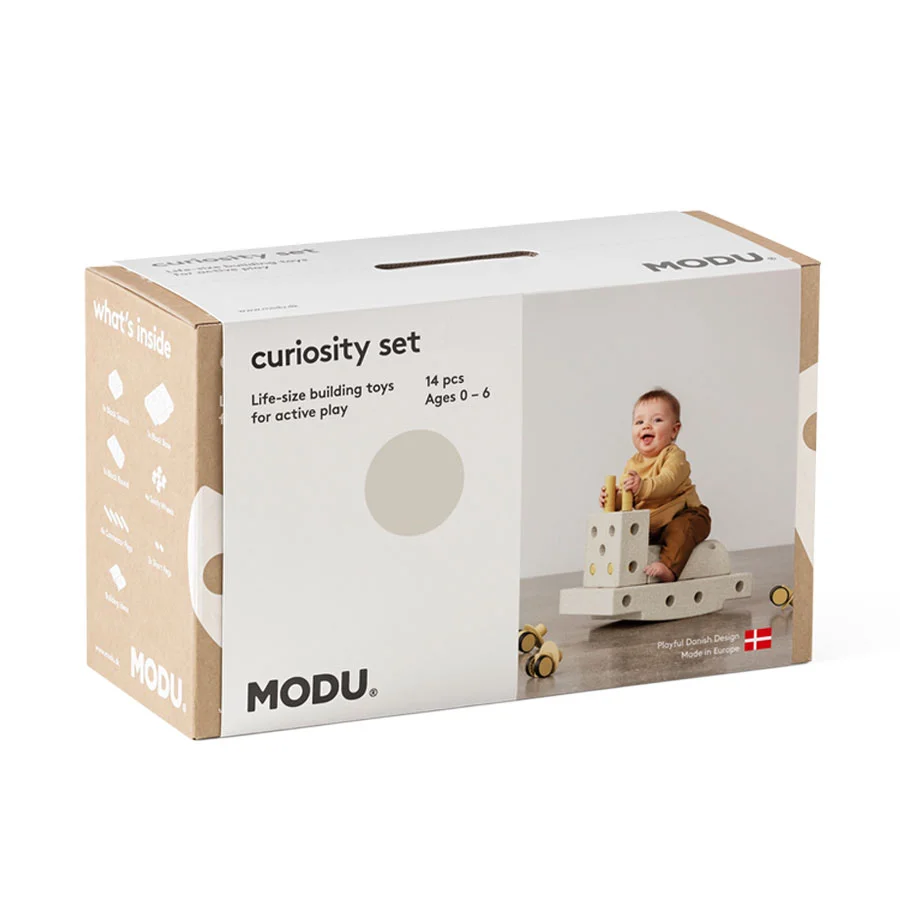 MODU Curiosity Set, 13 Teile - Sand Grey/Honey Yellow