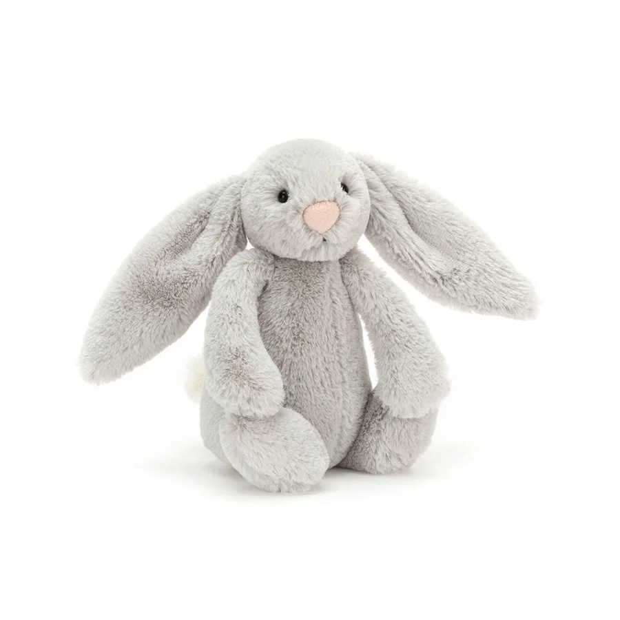 Jellycat bashful kanin, silver 18 cm