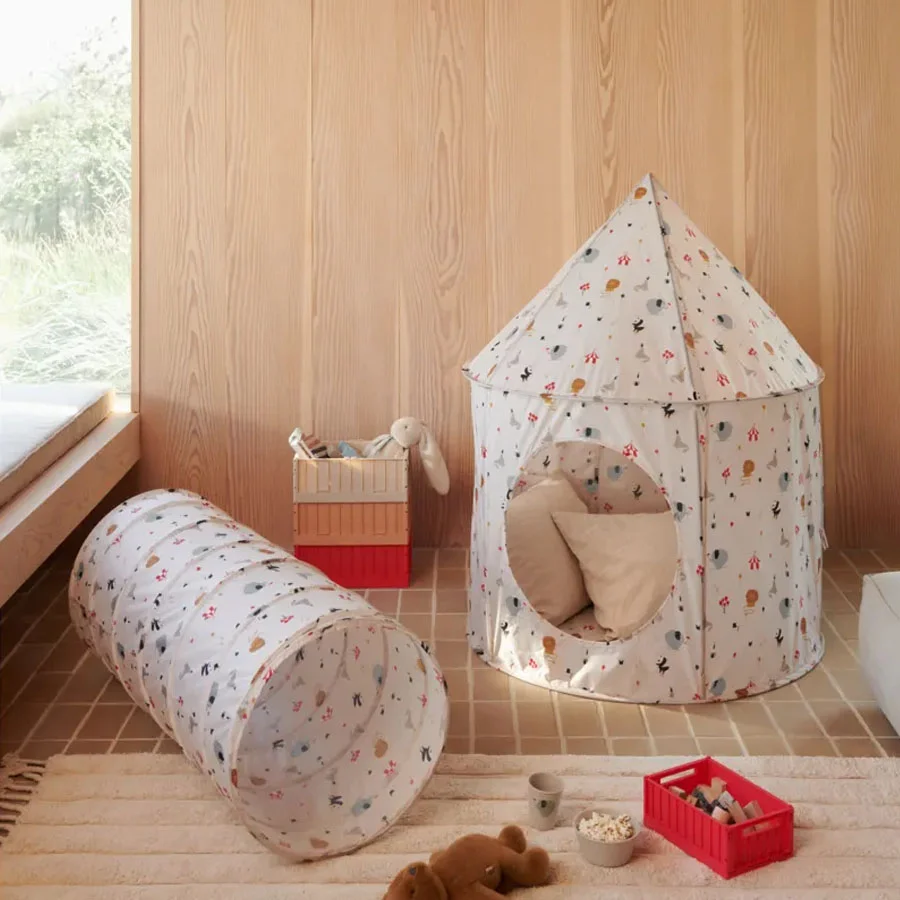 Liewood Emmanuel pop up lege tunnel, peach / sea shell