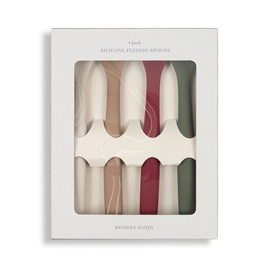 Konges Sløjd 4-Pak Baby Spiseske, Forest Mix