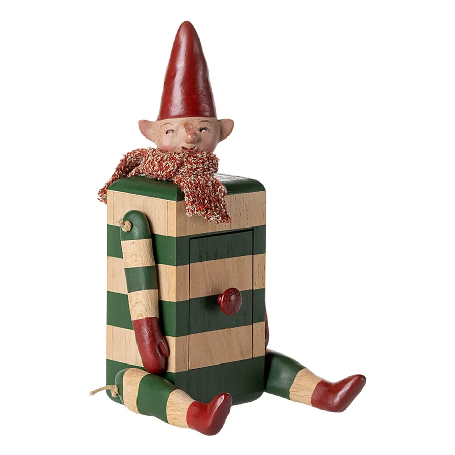 Maileg Wichtel mit Schubladen, grün