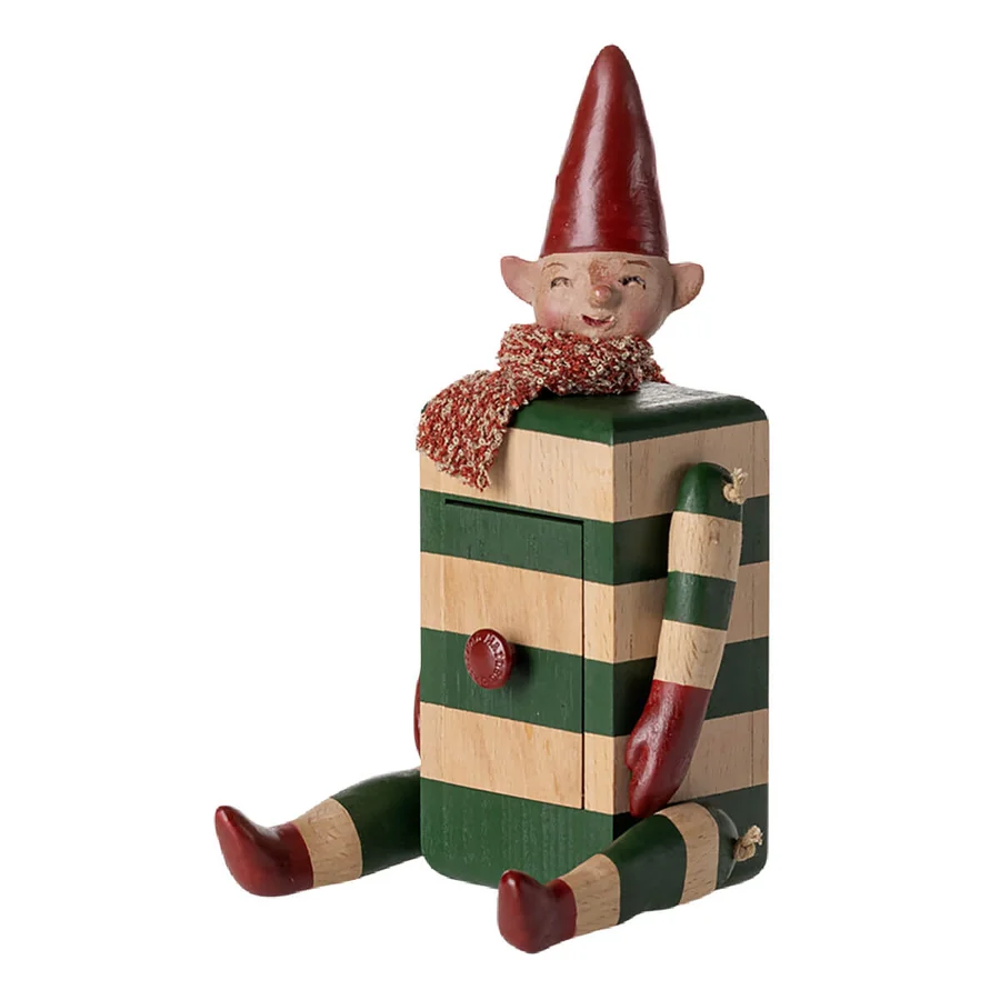 Maileg Wichtel mit Schubladen, grün