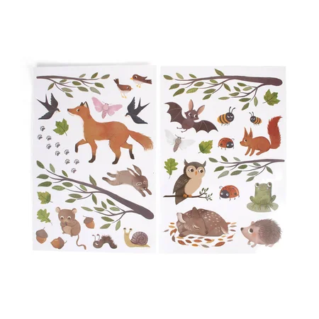Filibabba Wallstickers - Skovens Dyr