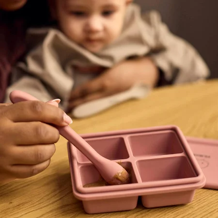 Filibabba 3er-Pack Silikonlöffel, Rose Mix