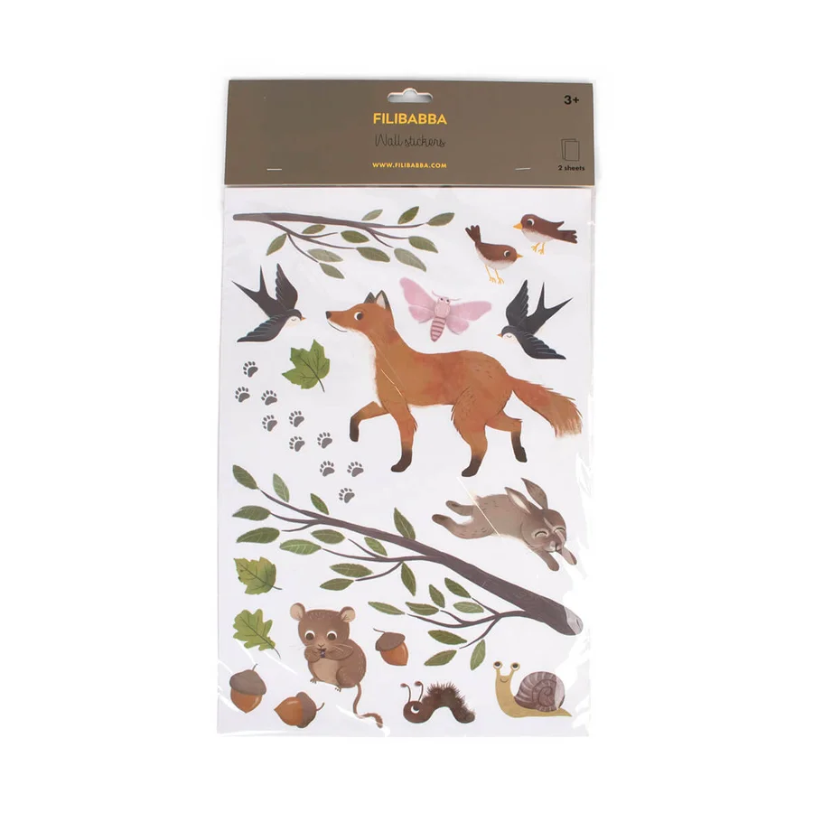 Filibabba Wallstickers - Skovens Dyr