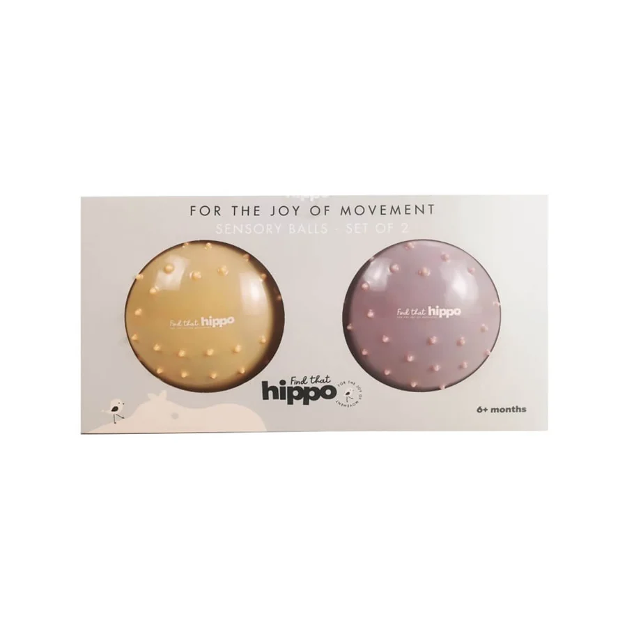 Find That Hippo 2 Sensorikbälle, Buff/Rosy Brown