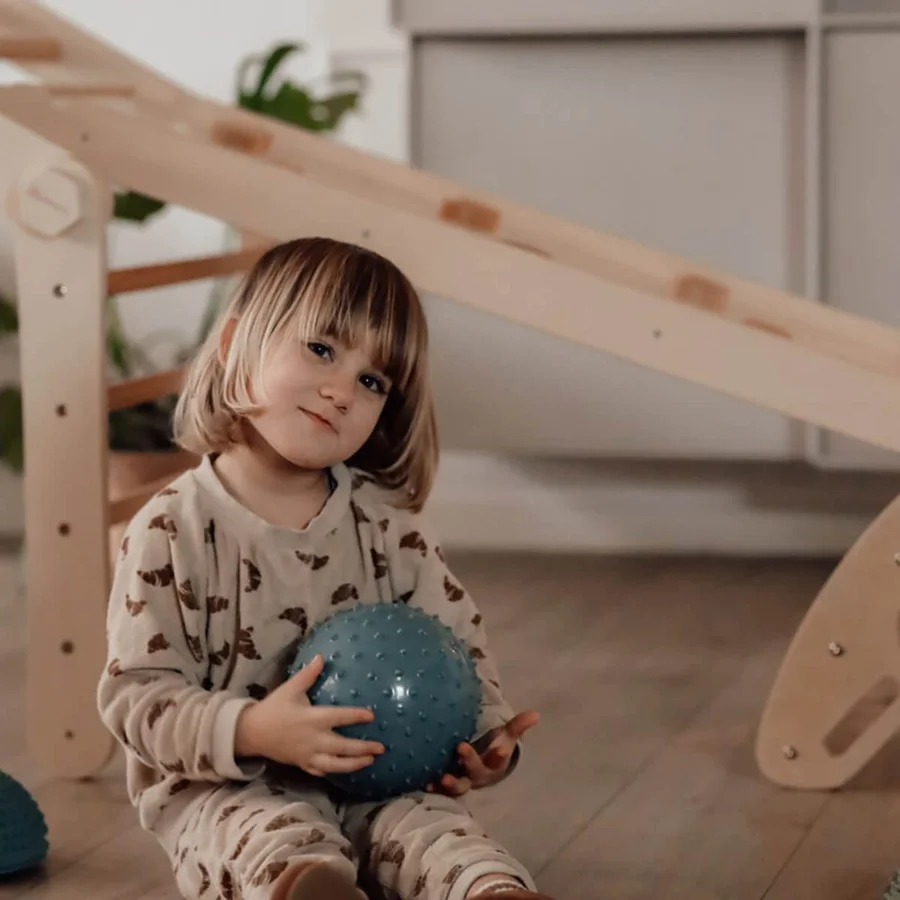 Find That Hippo 2 Sensorikbälle, Metallic Blue/Khaki