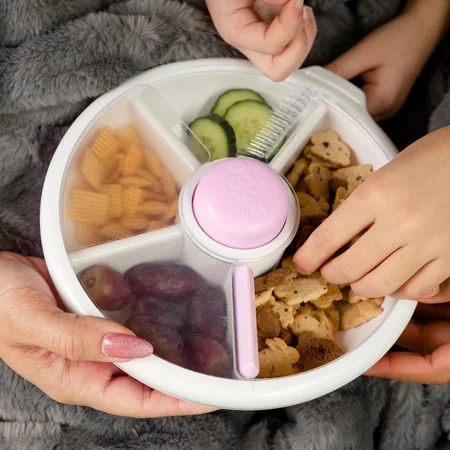 GoBe Kids stor spinner snackbox, taro lilla