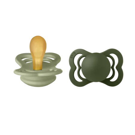 Bibs Supreme 2er-Pack Schnuller, Gr. 1 - Sage/Hunter green
