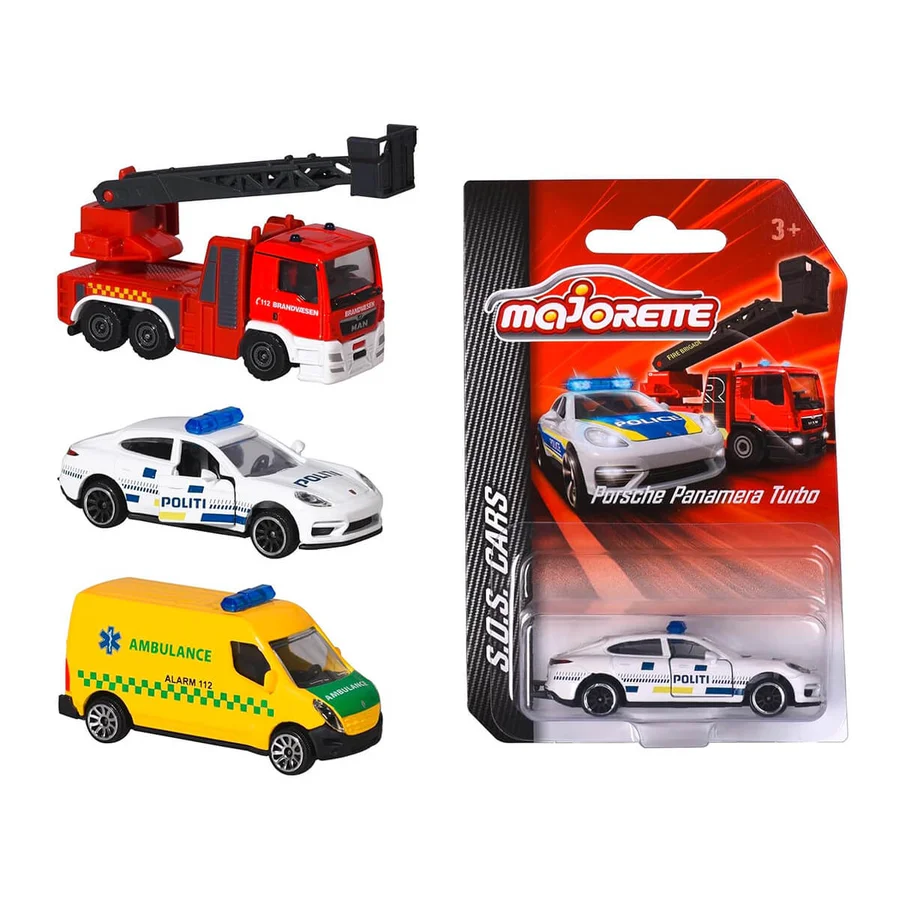 Majorette Einsatzfahrzeuge 3er-Set