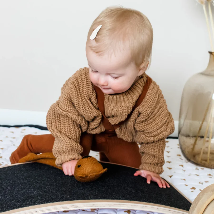 CurveLab balancebræt med filt, Little Arc - grå