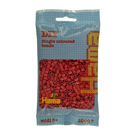 Hama Perlen 1000 Stück Kirschrot, Farbe 114