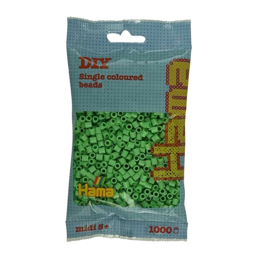 Hama Perlen 1000 Stück Hellgrün, Farbe 115