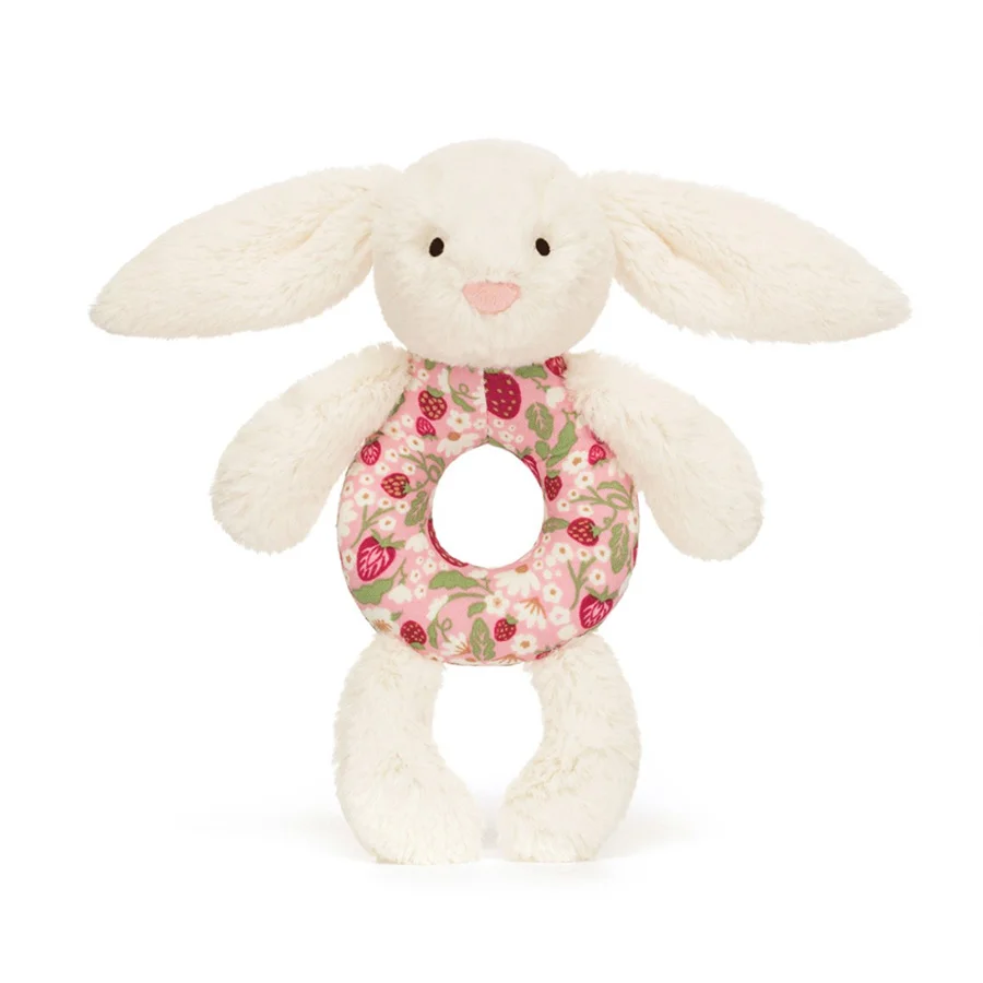 Jellycat kanin rangle jordbær