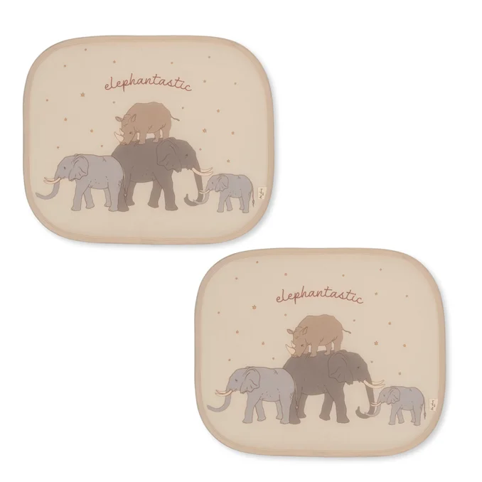 Konges Sløjd solafskærmning til bil, Elefantastic