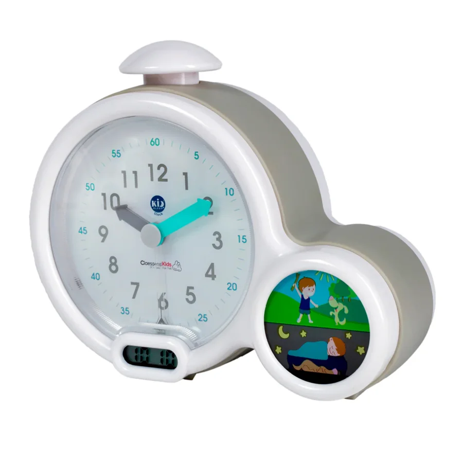 Kid`sleep Wecker, grau-weiß