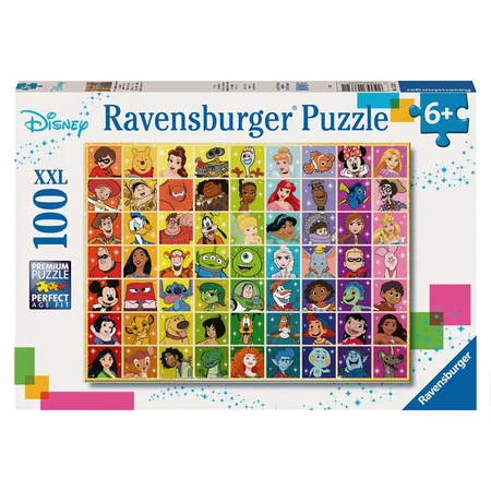 Ravensburger Disney Multi-Charakter-Puzzle mit großen Teilen, 100 Teile