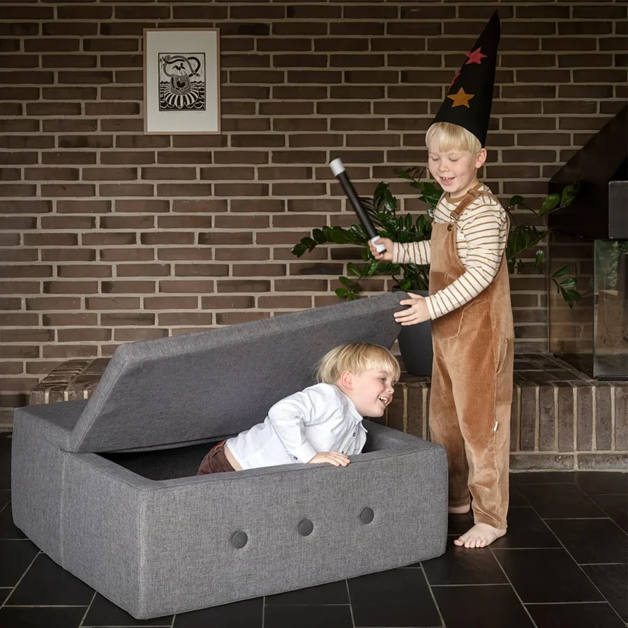 By klipklap KK play fold square Blue grey w. grey