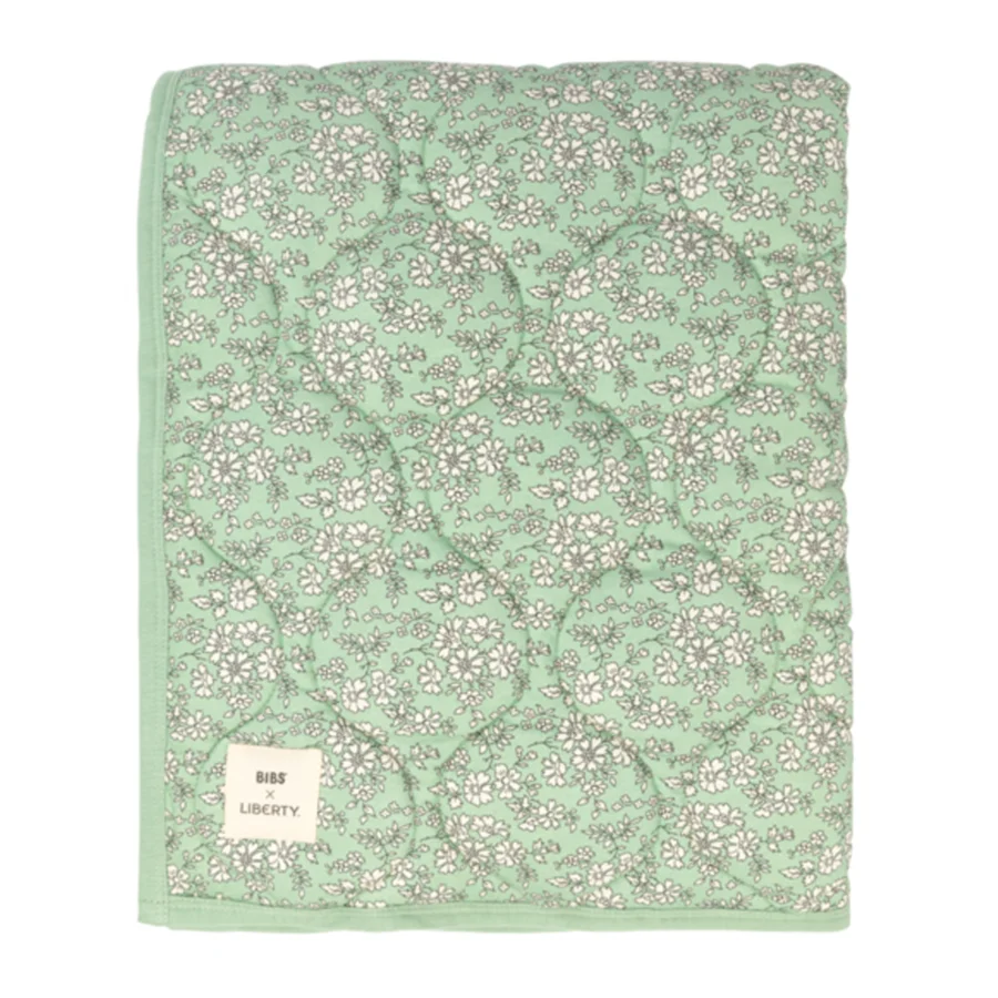 BIBS X Liberty Quiltet tæppe, capel sage