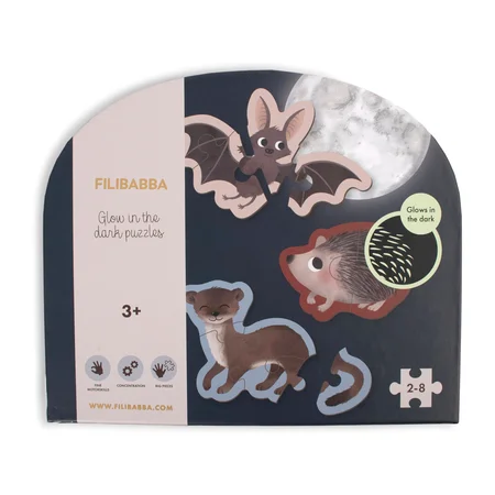 Filibabba leuchtendes Puzzle, Waldtiere