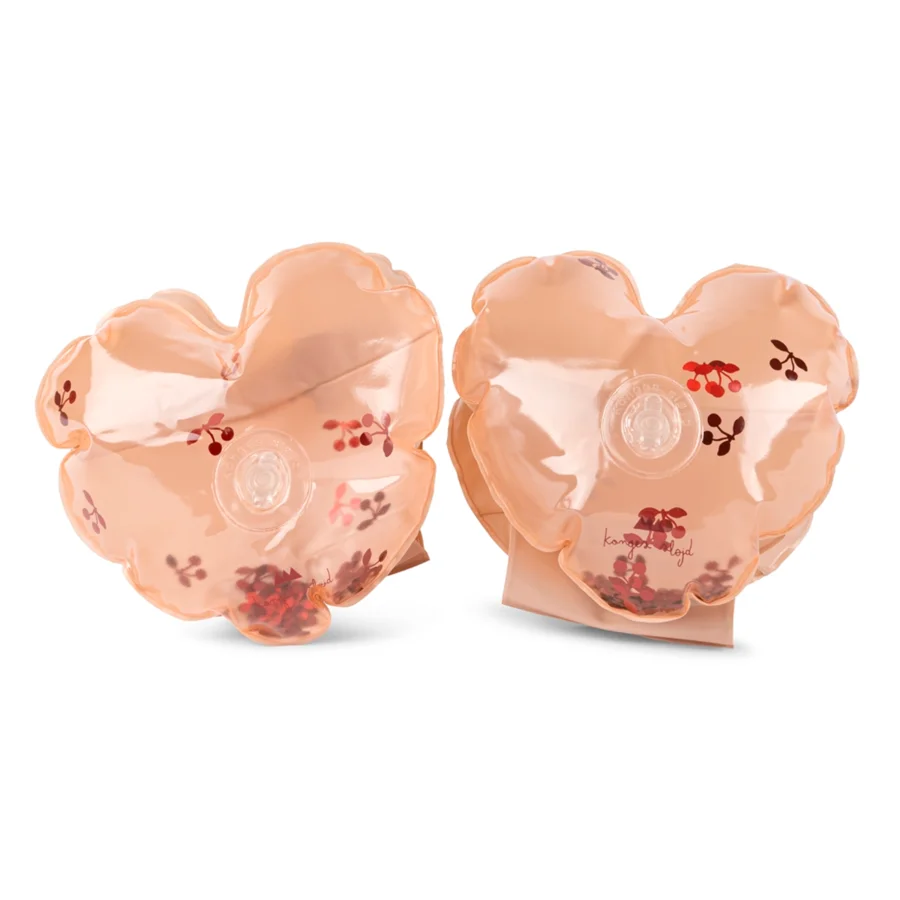 Konges Sløjd hjerte badevinger, transparent blush