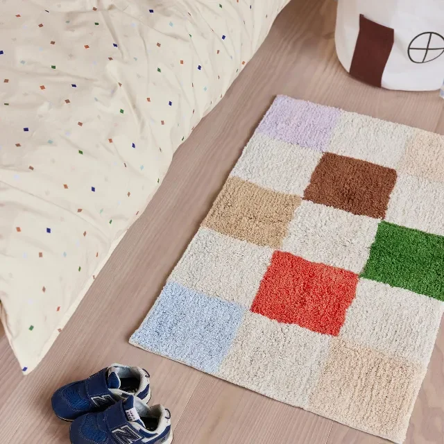 OYOY Chess Teppich klein, mehrfarbig