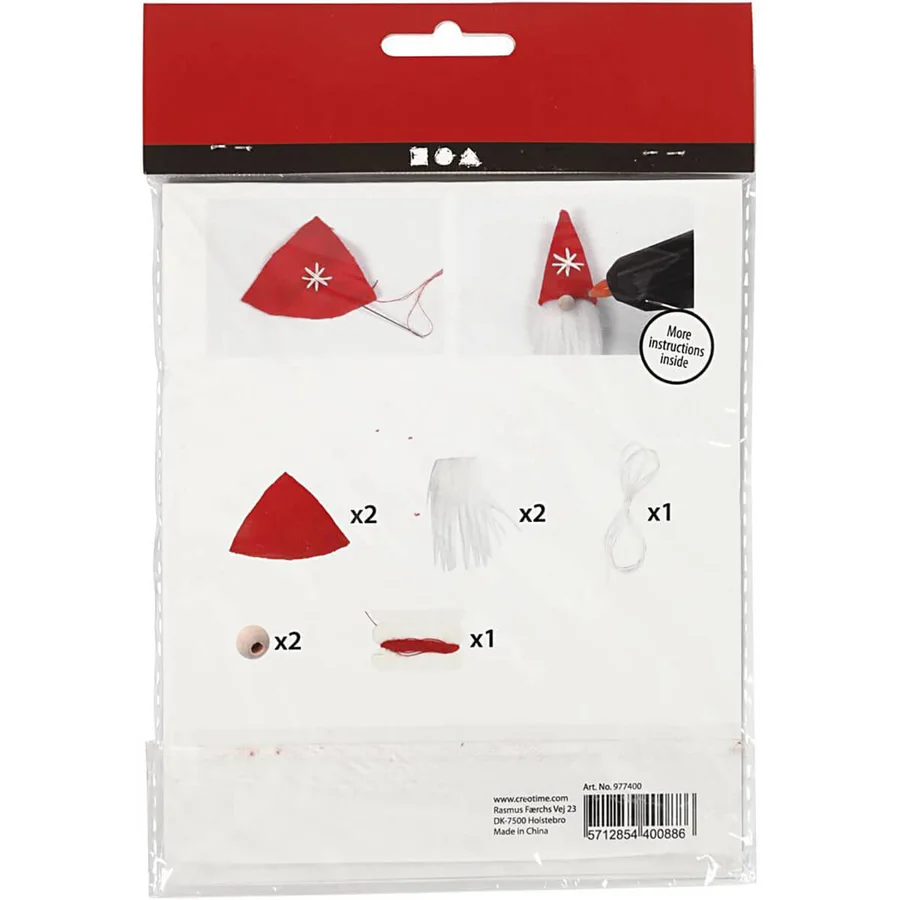 Creativ Company  Mini DIY Kit, Weihnachtsanhänger