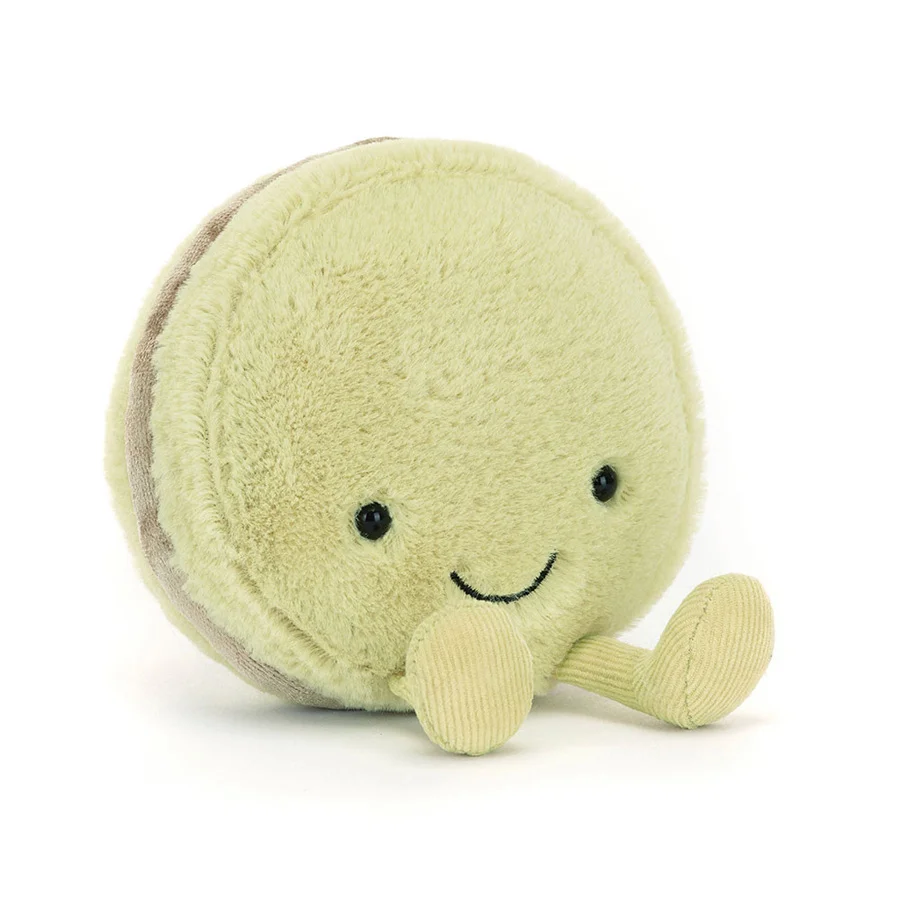 Jellycat Amuseables Max macaron pistacie, 12 cm