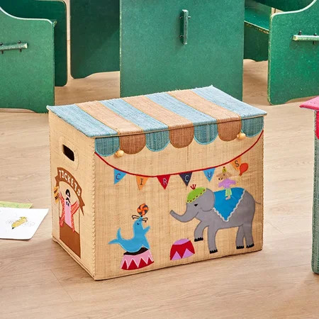 Rice stor sammenklappelig opbevaringskurv, cirkus