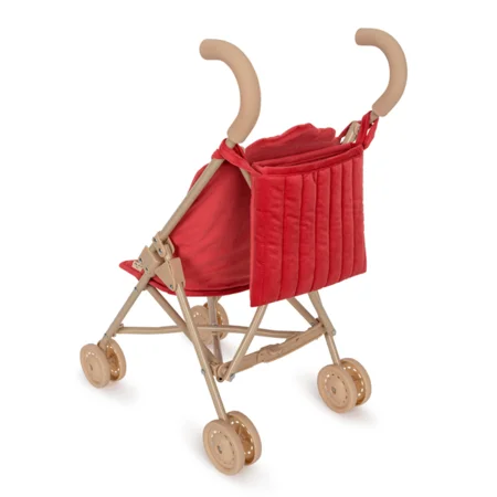 Konges Sløjd dukkeklapvogn corduroy, red