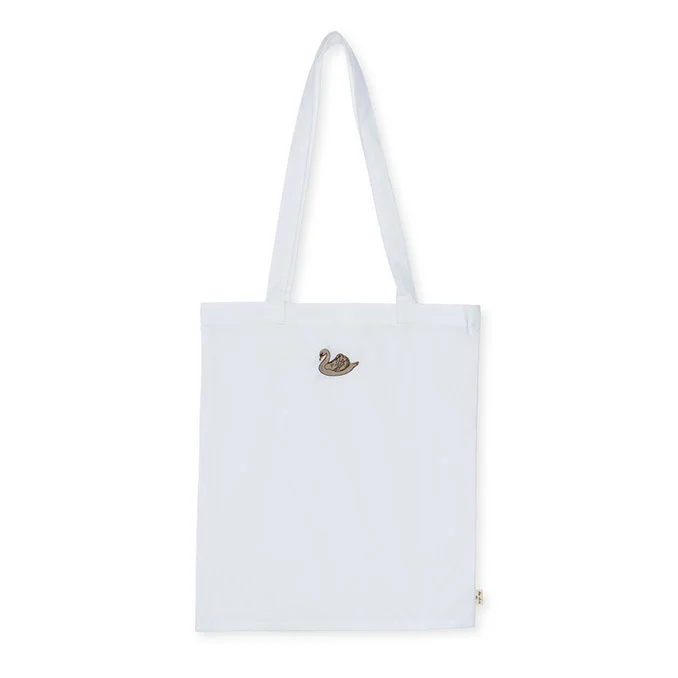 Konges Sløjd babysengetøj med broderi, swan