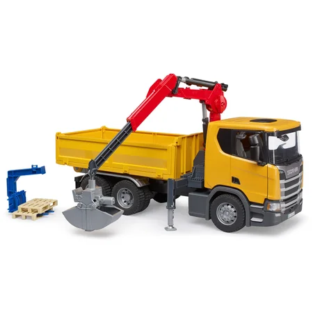 Bruder Scania Super 560R LKW mit Cracker und 2 Paletten