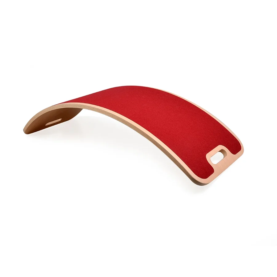 CurveLab balancebræt med filt, Perfect Arc - bordeaux