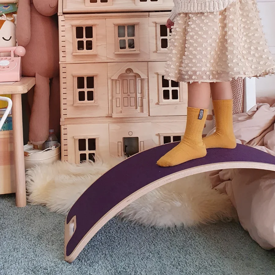 CurveLab balancebræt med filt, Perfect Arc - pink